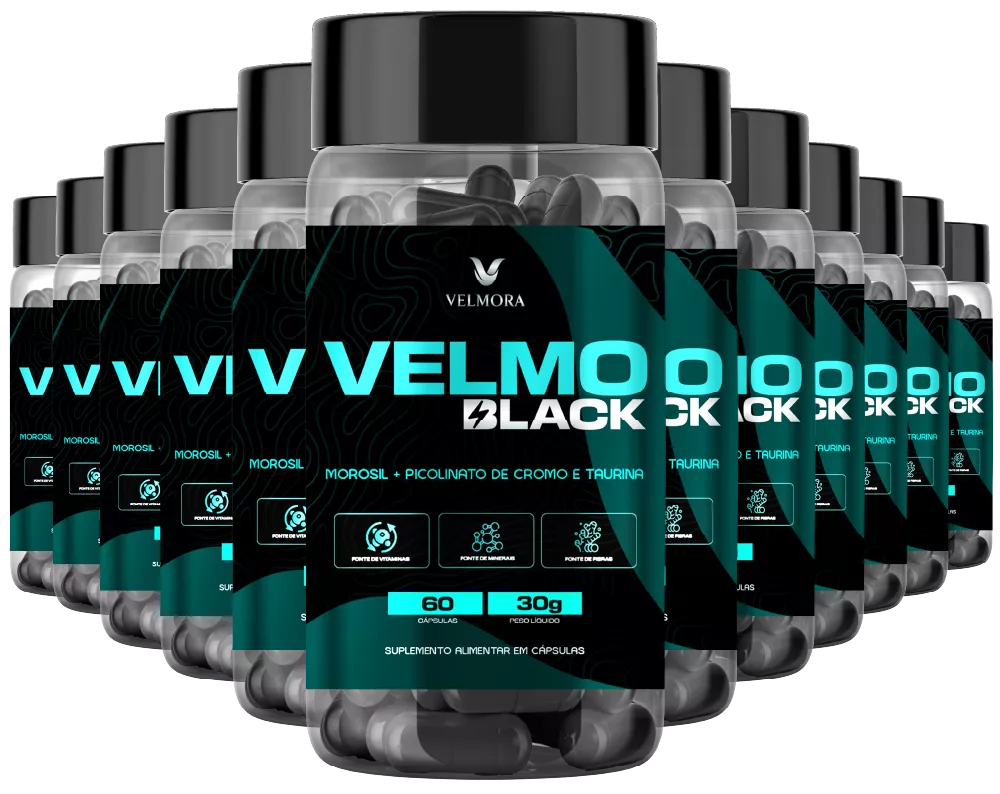 Velmo Black 12 potes